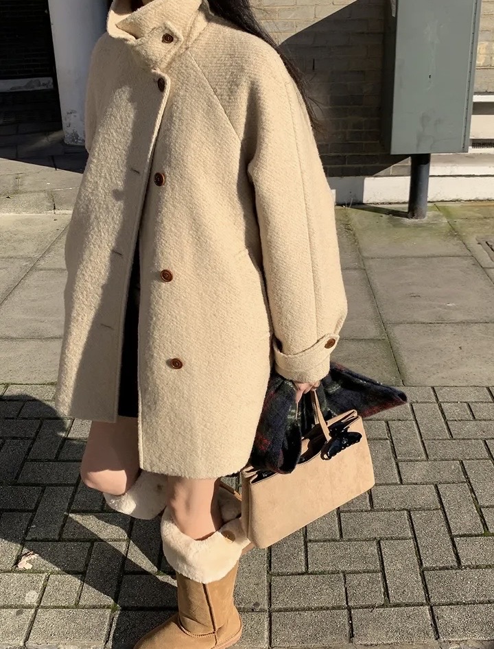 트렌디어패럴 울100핸드메이드코트