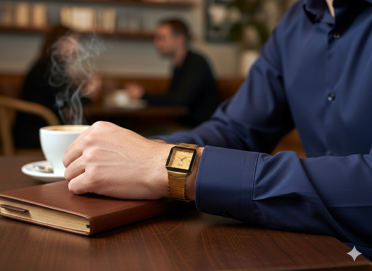 라도 플로렌스 금장 쿼츠 빈티지 시계