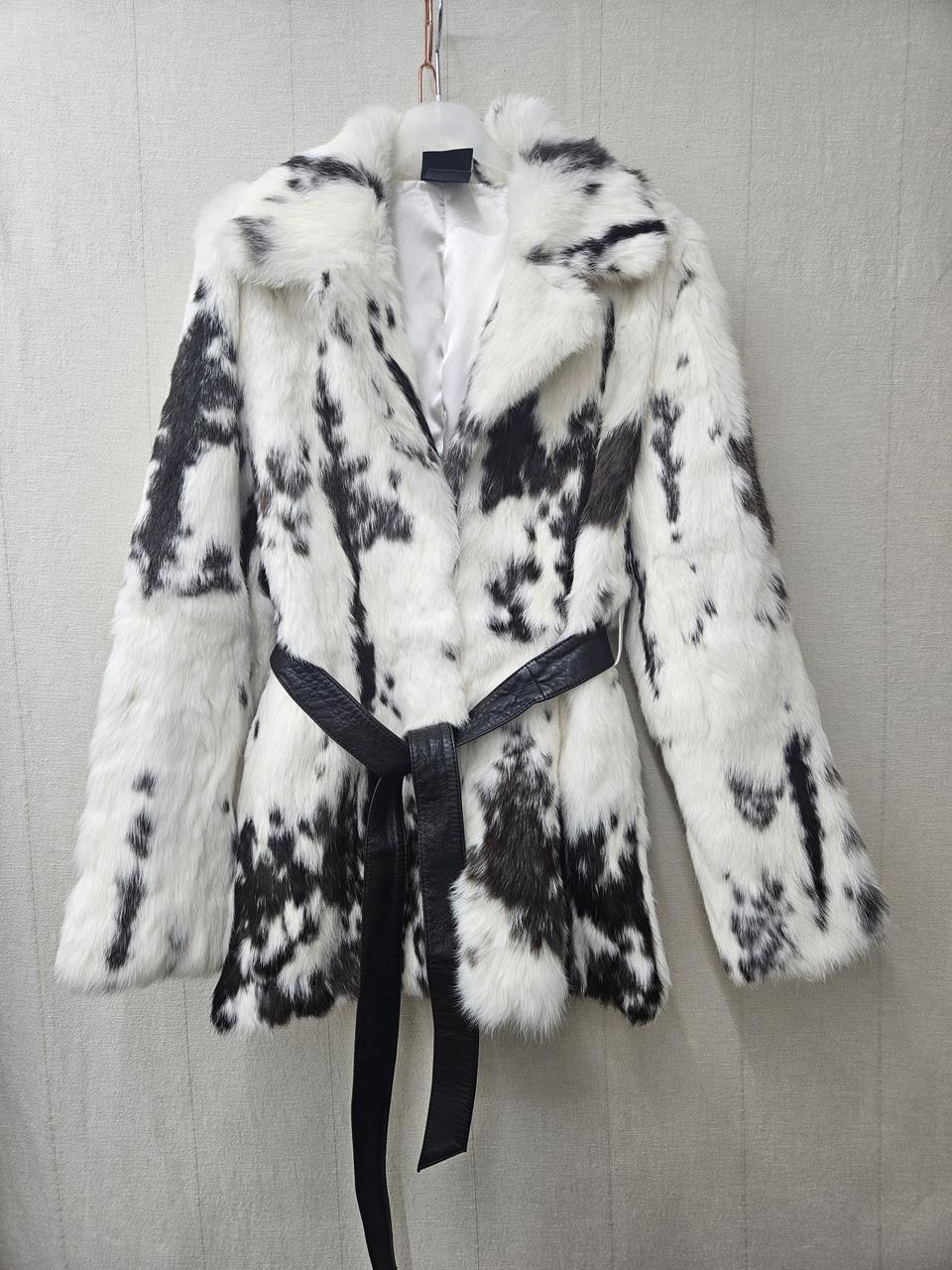 렉스 양가죽벨트 모피코트