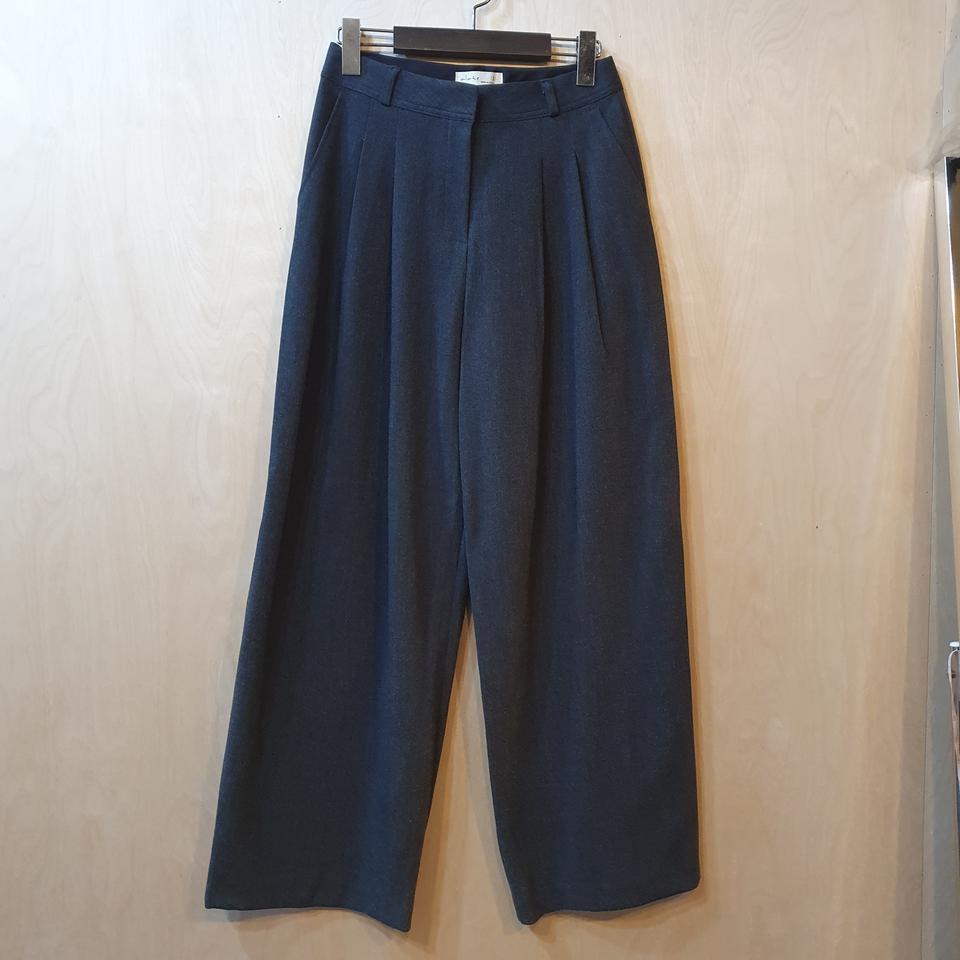 진그레이 와이드 핀틱 기모슬랙스