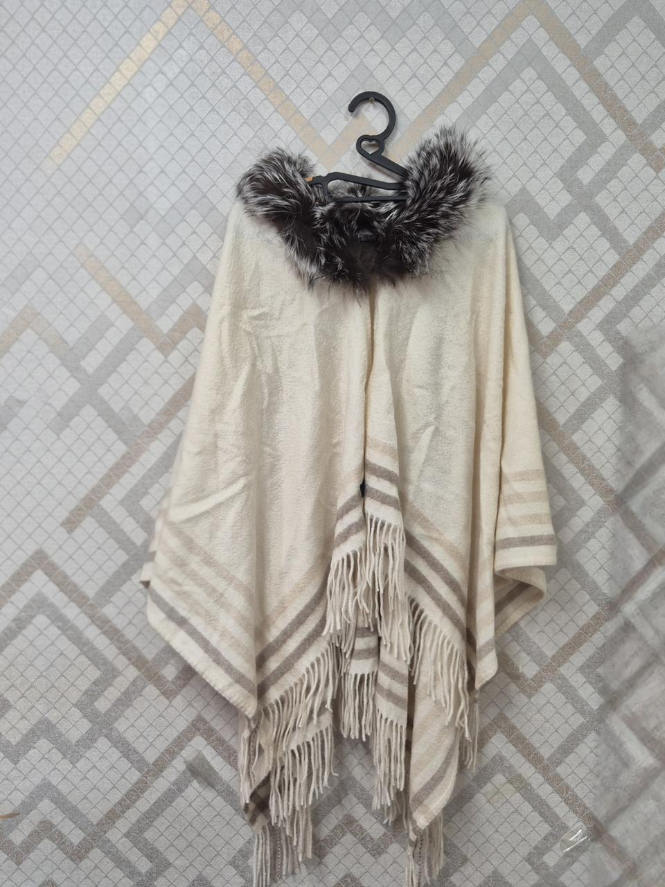 (미사용)고비 캐시미어100%폭스퍼망토