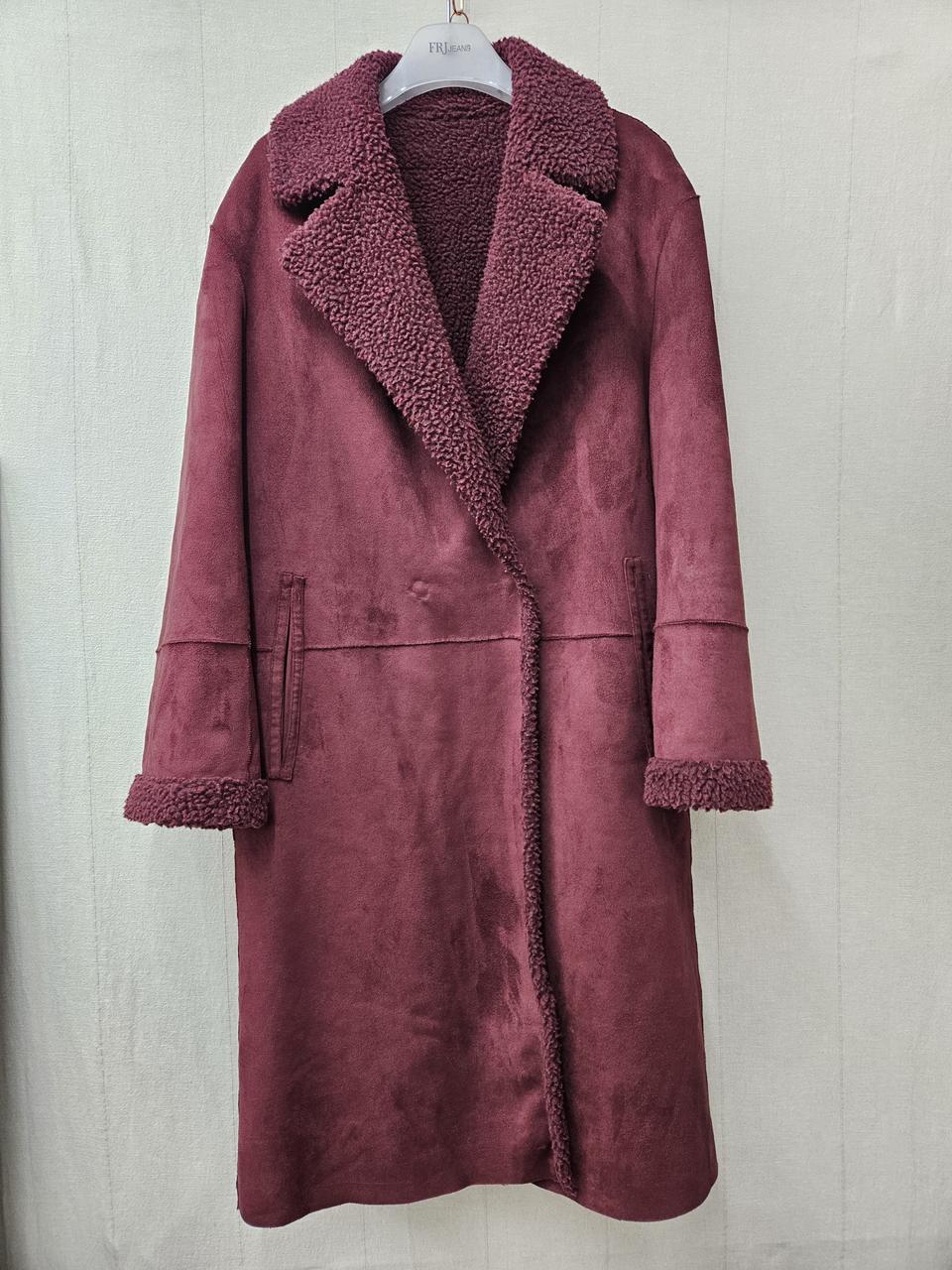 마리엘라로사티 양면 무스탕롱코트 66~77