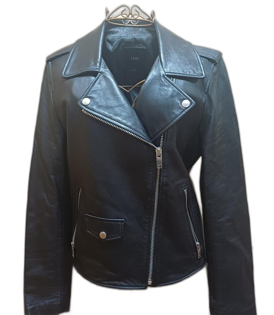 주크 ZOOC 양가죽 여성 라이더 자켓 S size