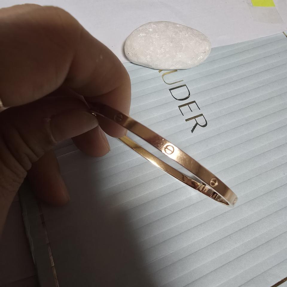 18k핑크골드 뱅글팔찌