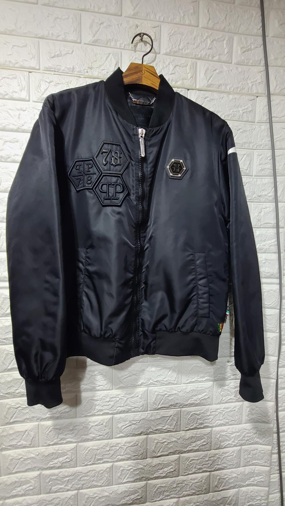 필립플레인 블루종 봄버자켓