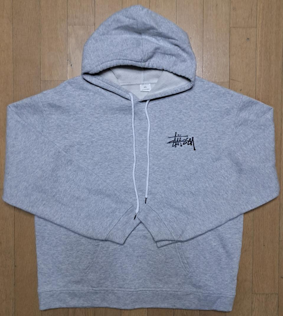 스투시 기모 후드 티 2XL