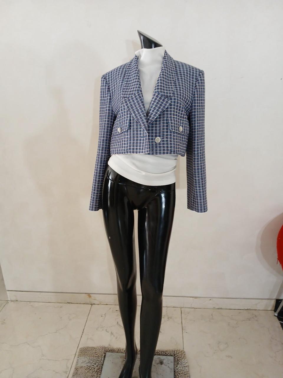 (미사용급) ORR 오르 트위드 크롭 루즈자켓