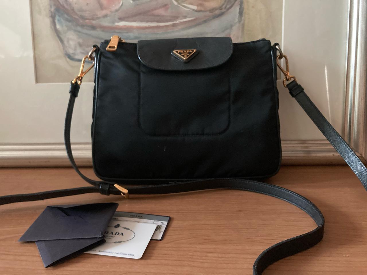 프라다 나일론 사피아노 크로스백 정품