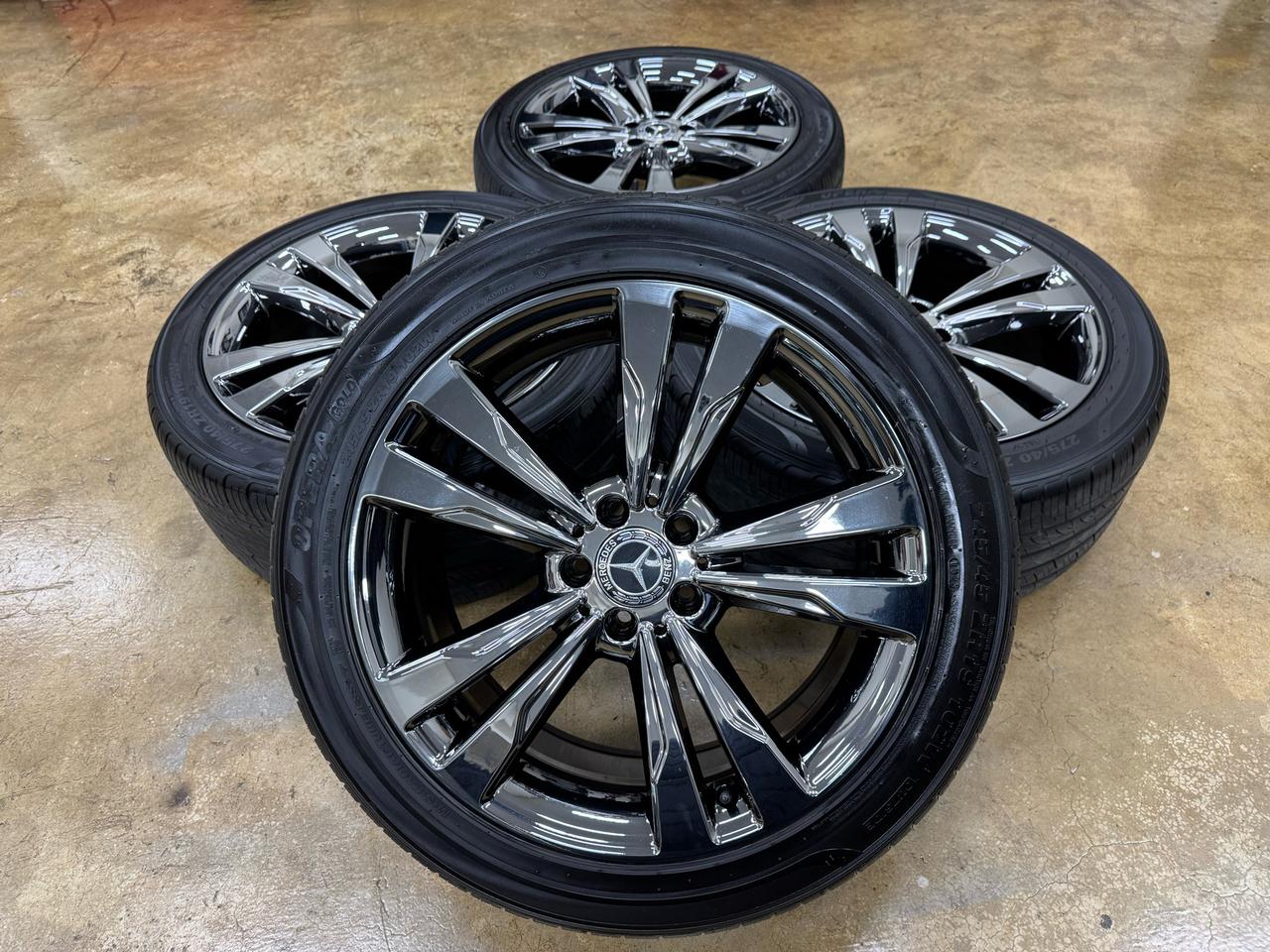 벤츠 S클래스 19인치 블랙크롬 정품휠타이어 팝니다