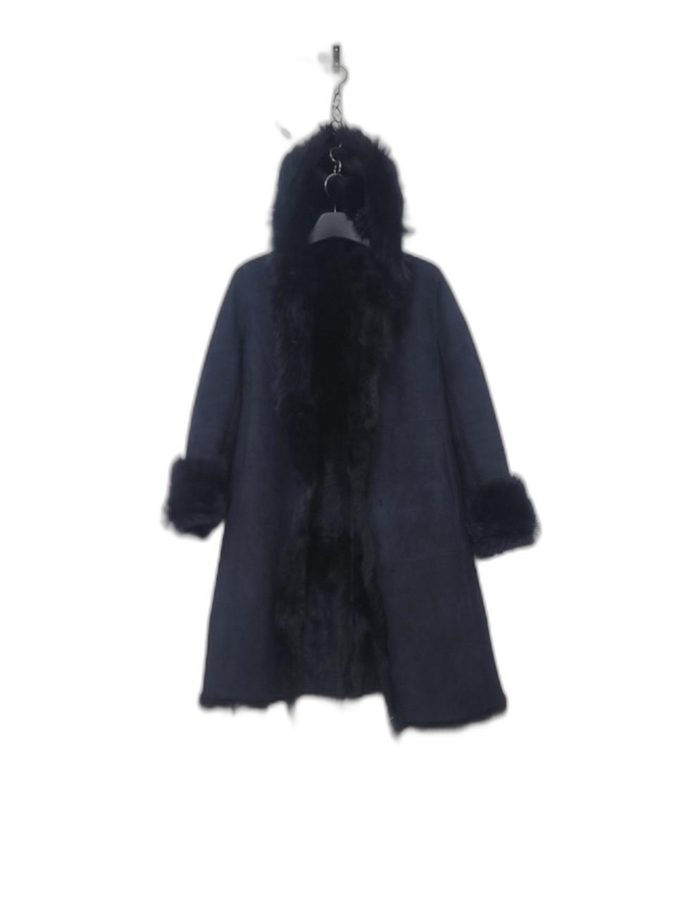 프리미엄 스페인산 토스카나 여성 천연양가죽 후드 롱무스탕