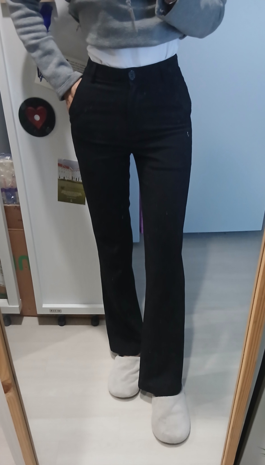 66걸즈 부츠컷슬랙스