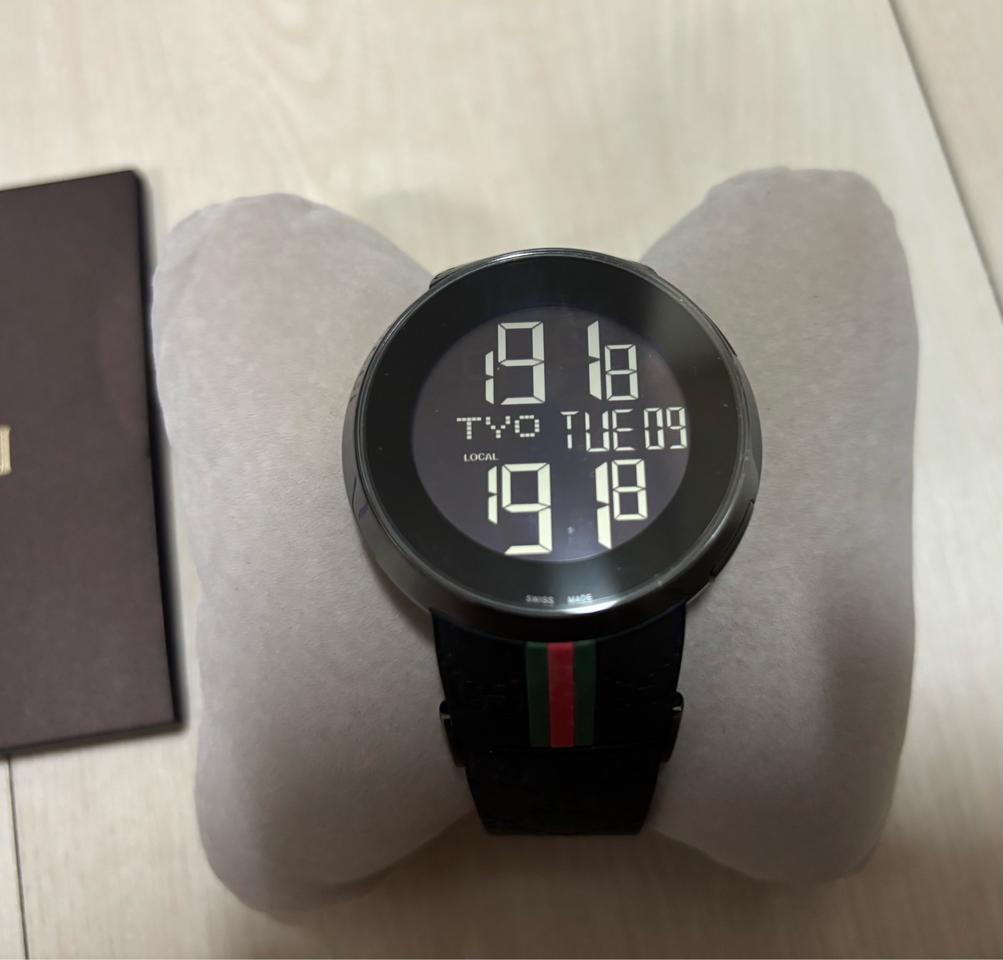 아이구찌 전자시계 정품 국내 스템핑