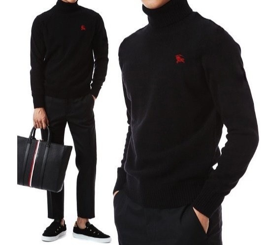 버버리 터틀넥 니트