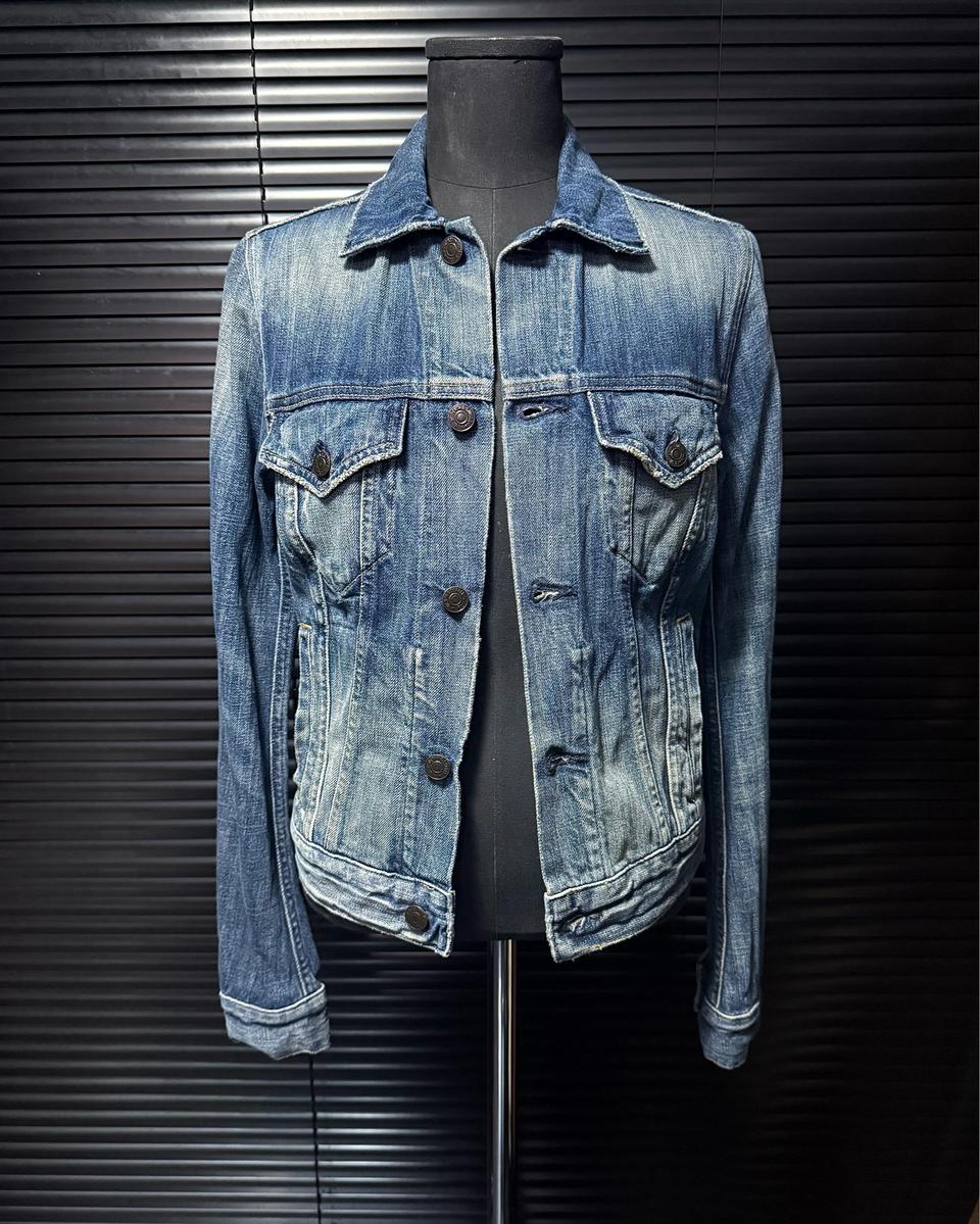 데님앤서플라이 폴로 랄프로렌 워싱 데님 청자켓 트러커 S 90 워크 자켓