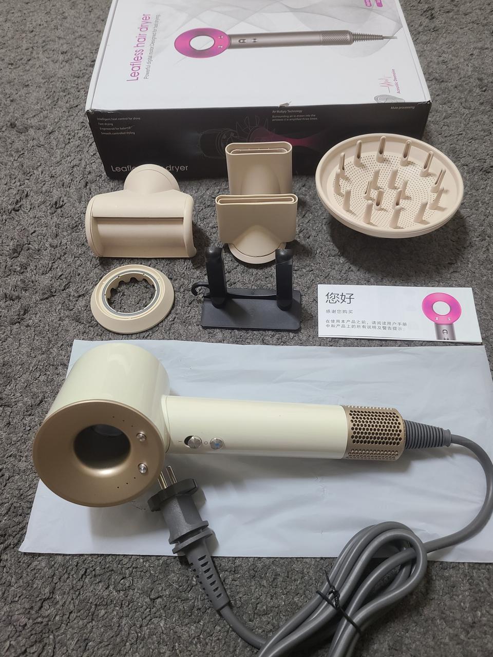 차이슨 슈퍼소닉 드라이기 220V 거치대포함6종노즐 (새상품)