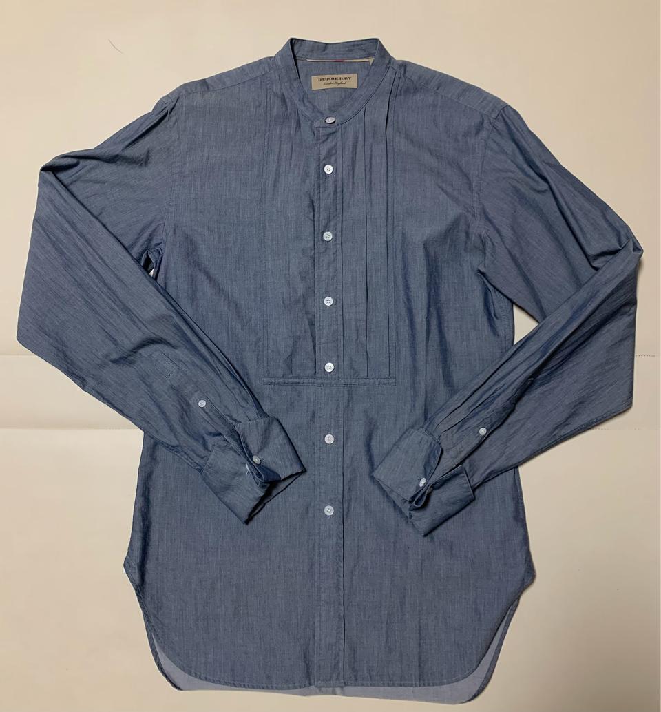 버버리 런던 벤플릿 셔츠 데님 블루