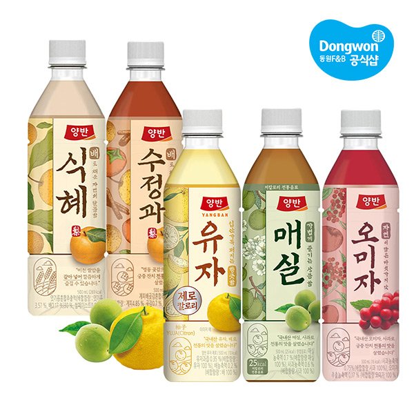 동원 양반 전통음료 500ml 24개 5종 골라담기