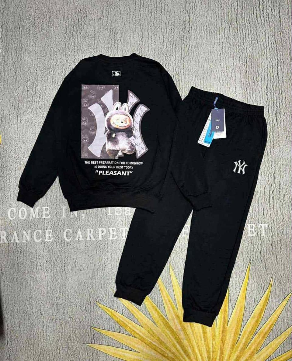 MLB 뉴욕 양키스 트레이닝 세트 블랙 SMLXL 기모 없어요