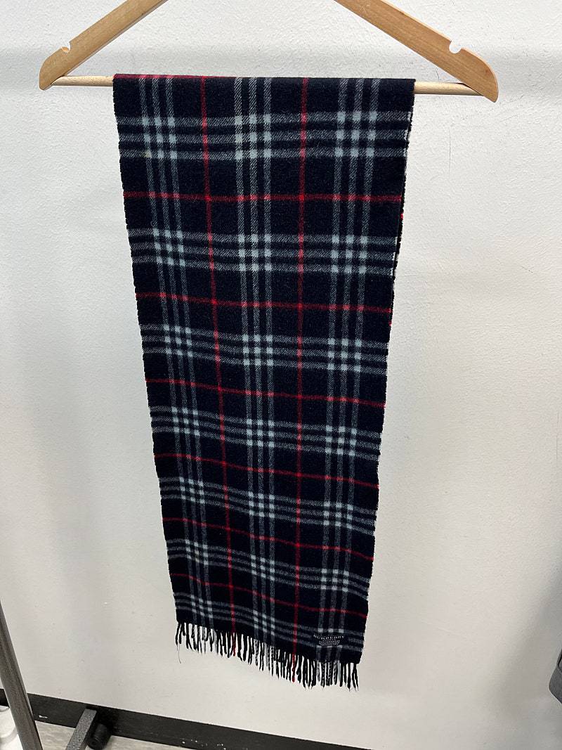 버버리 네이비 캐시미어 머플러