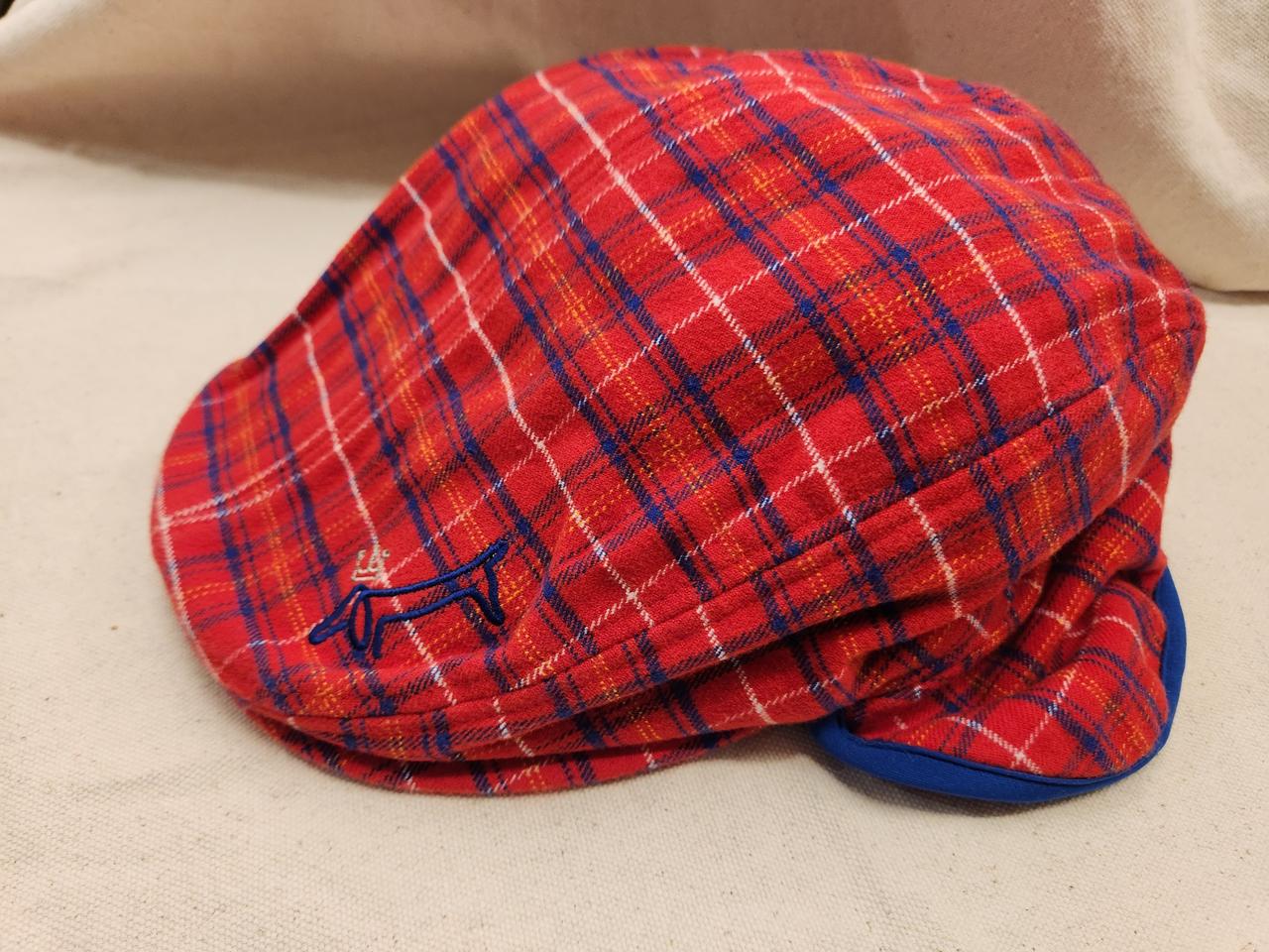 루이까스텔 남성 체크 헌팅캡
