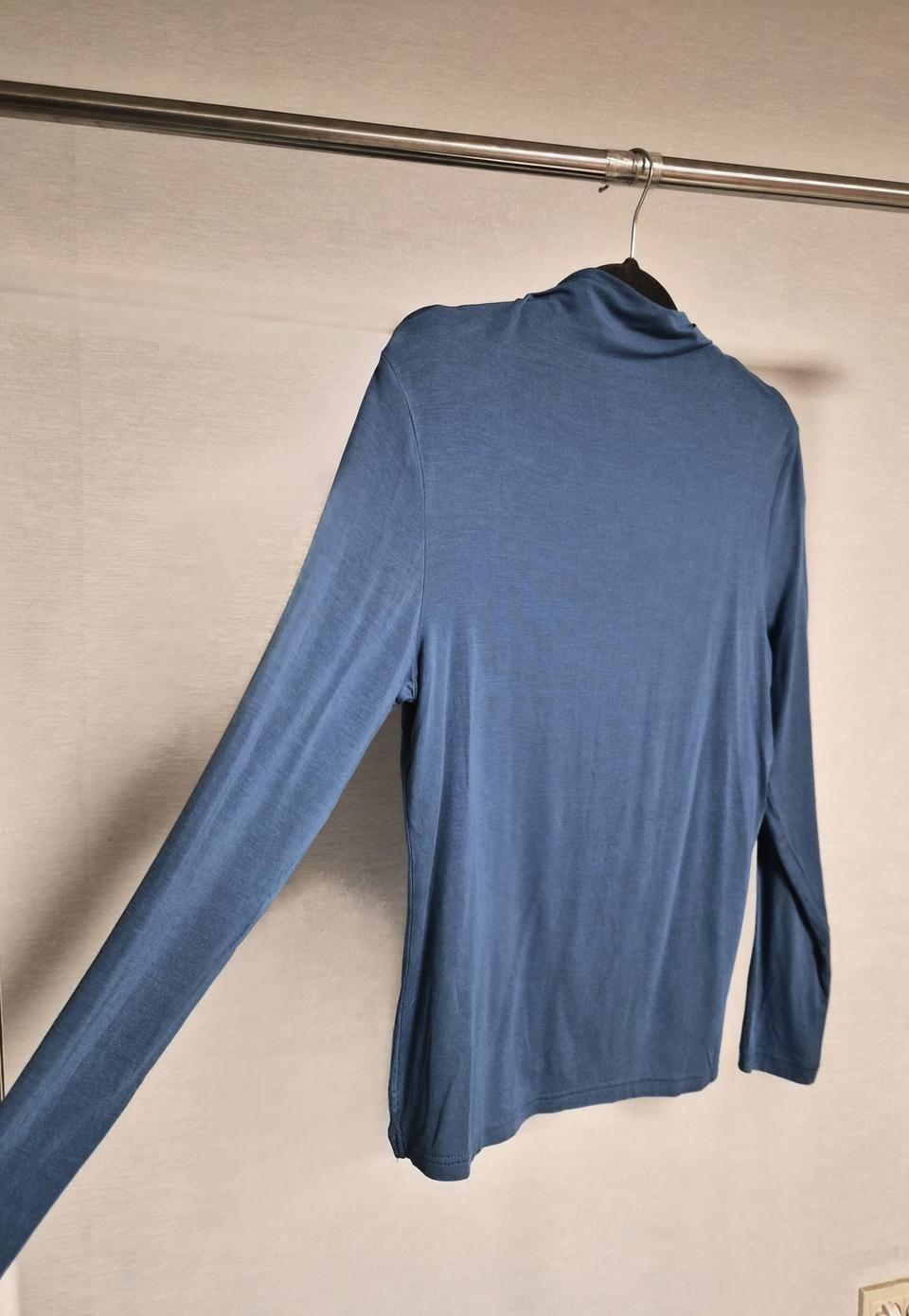 새옷 블루 카울넥 모달 티셔츠 (95) 사이즈