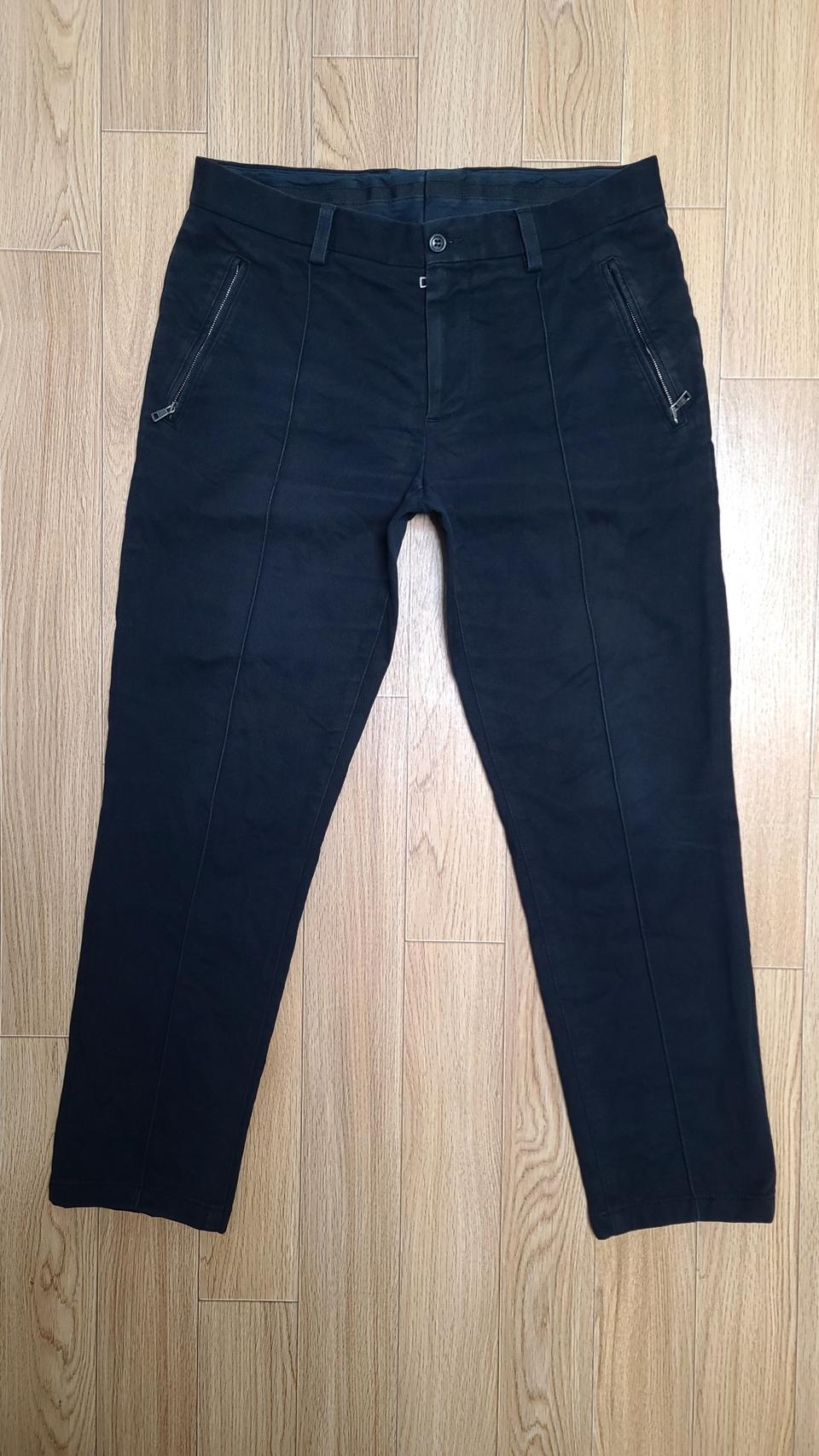 정품 돌체앤가바나 다크네이비 슬림 면바지 46