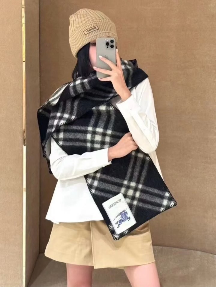 버버리 체크 머플러