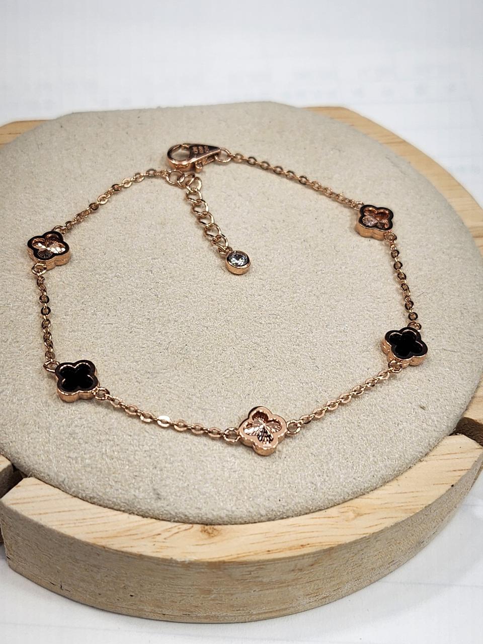 당일발송)14k 클로버 믹스 체인 팔찌