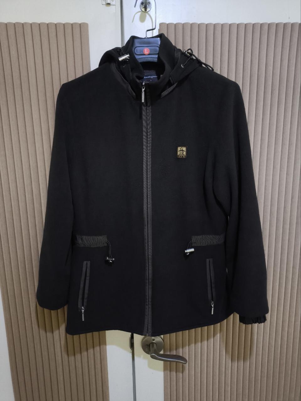 L 먼싱웨어 재팬 후드 플리스 집업 진브라운