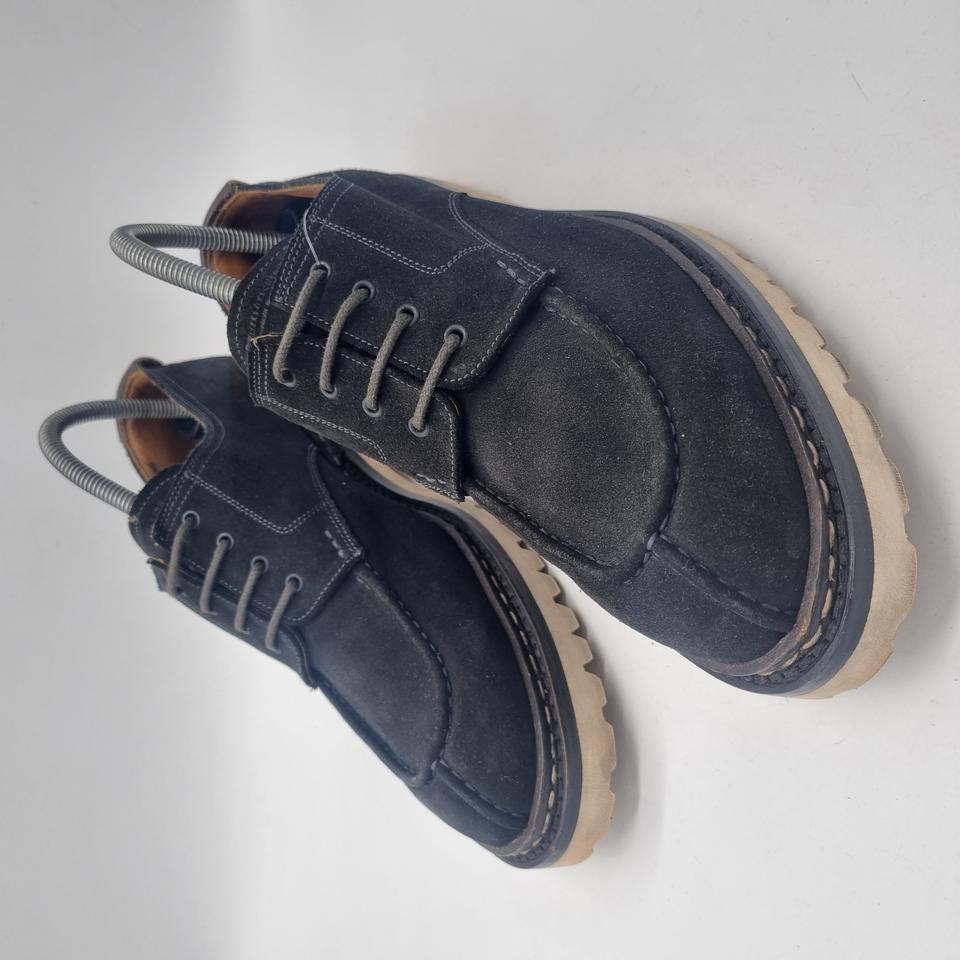 아틀리에 에슝 스웨이드 더비 슈즈 그레이 남성 270mm (8)