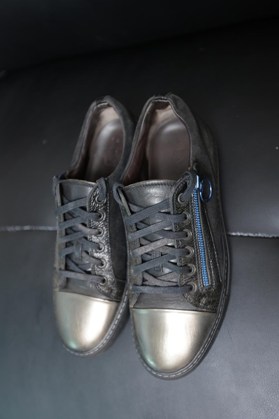 이태리 제조 못 구하는 랑방 지퍼 스니커즈