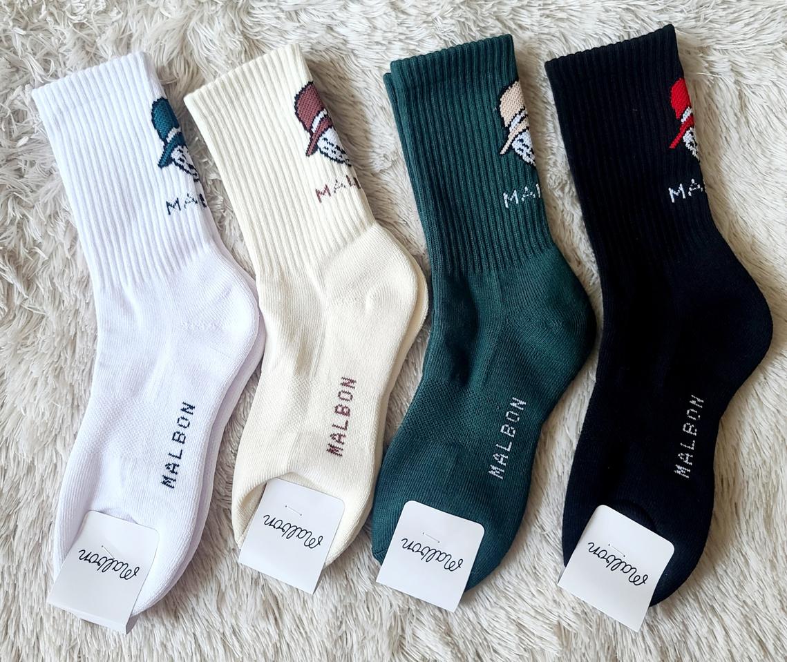 말본 양말  남여 공용  이중 바닥  4개