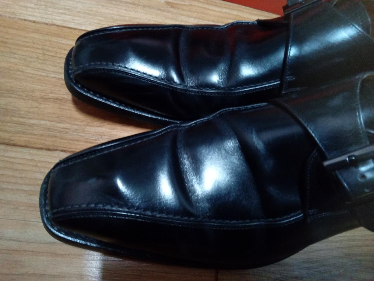 리갈 싱글 몽크 토 스트레이트 드레스 슈즈