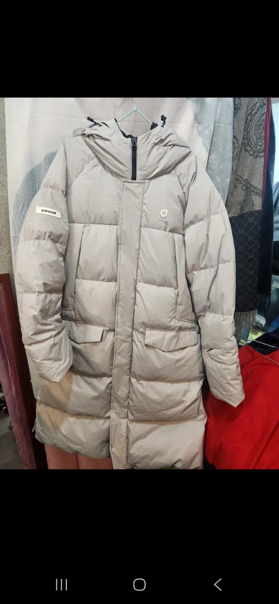 팬콧 구스 다운 롱 패딩