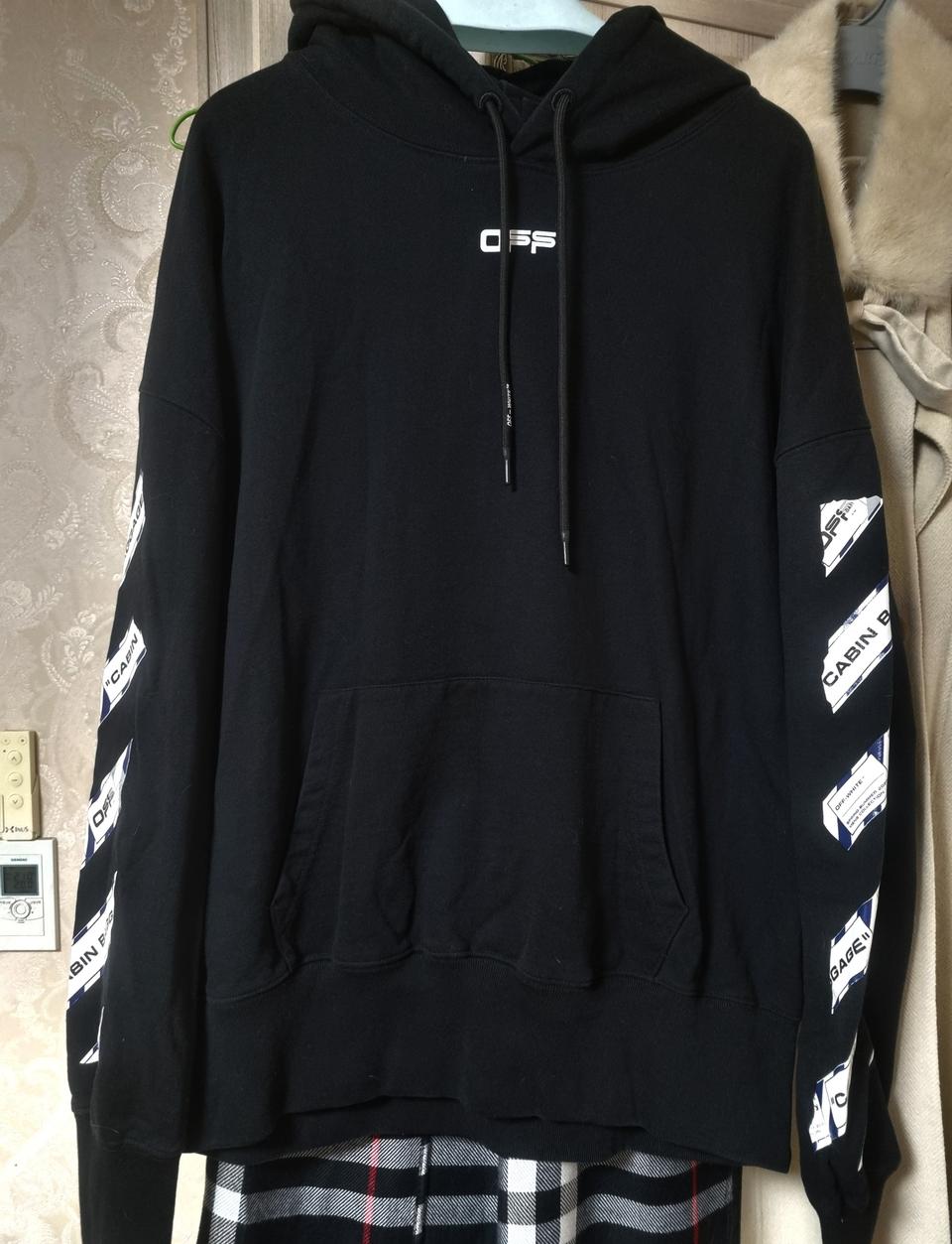 오프화이트 후드 XL  105+