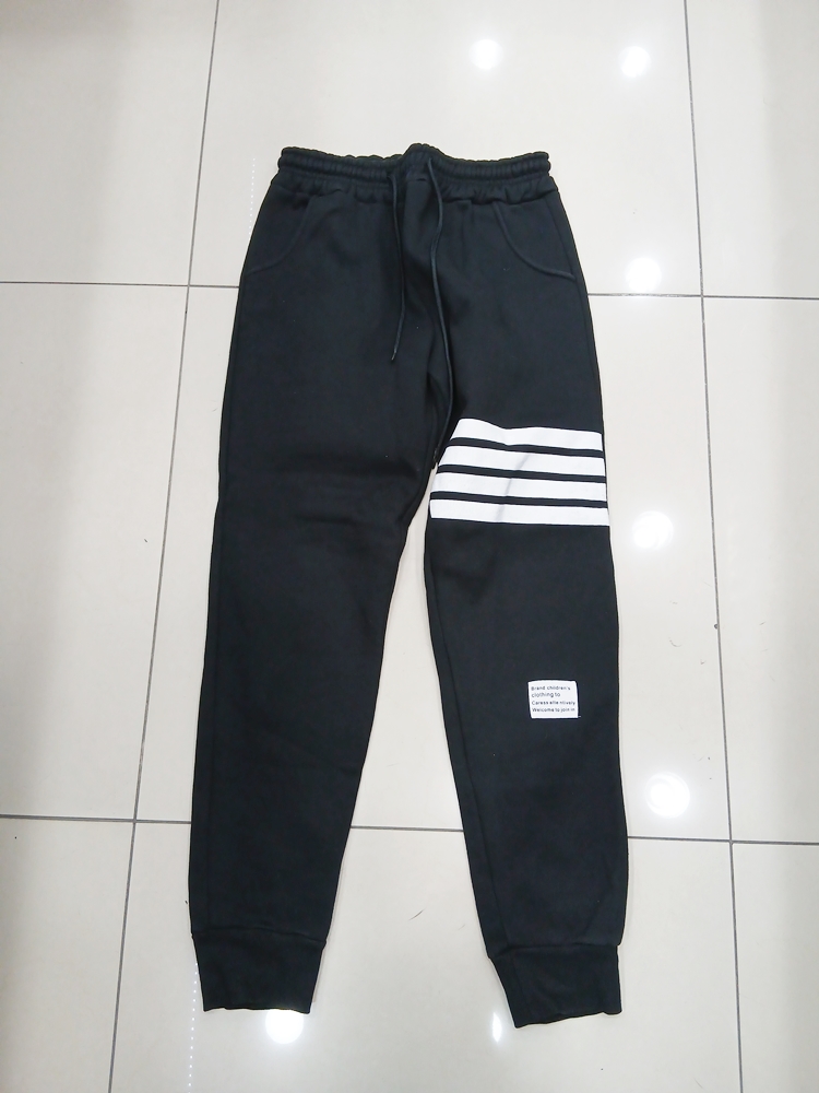 사선 기모안감 허리밑단밴딩 츄리닝 바지 중고 