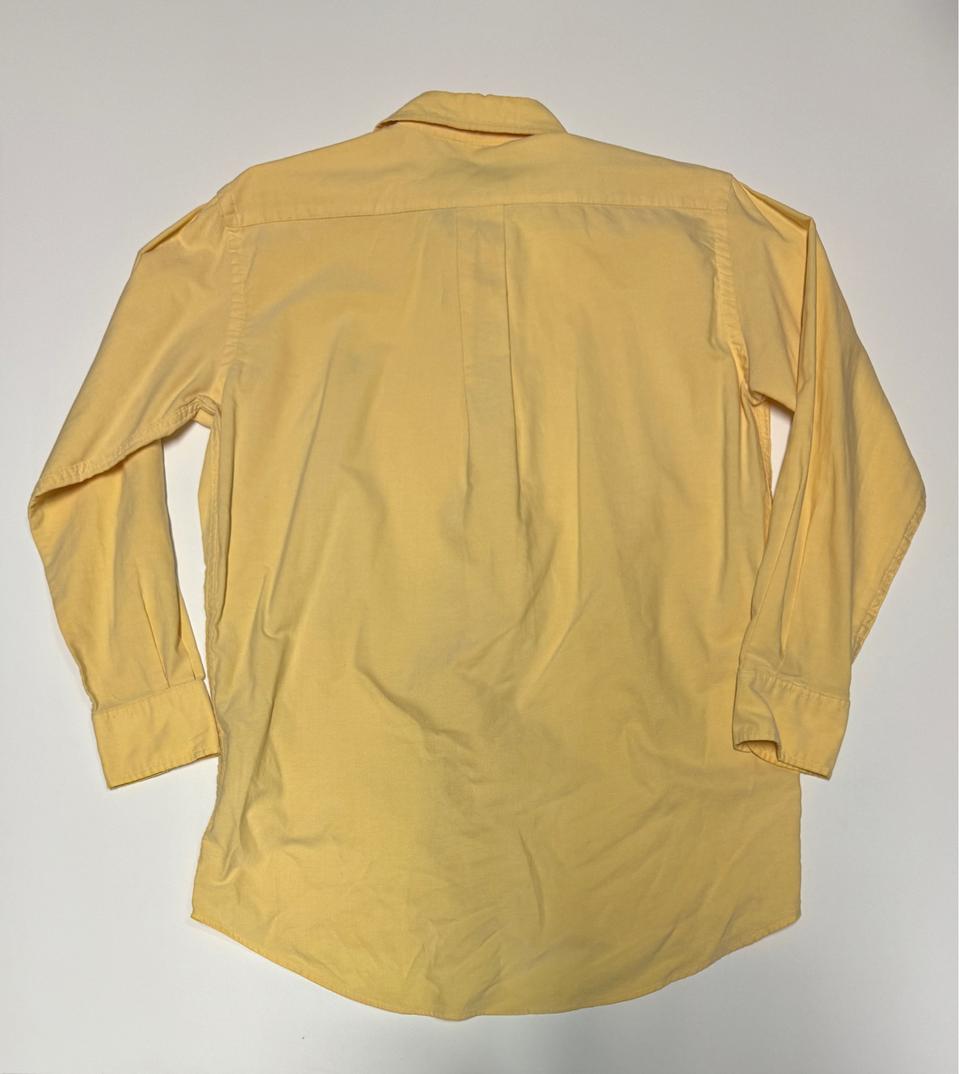 폴로 랄프로렌 솔리드 코튼 셔츠 옐로우 M