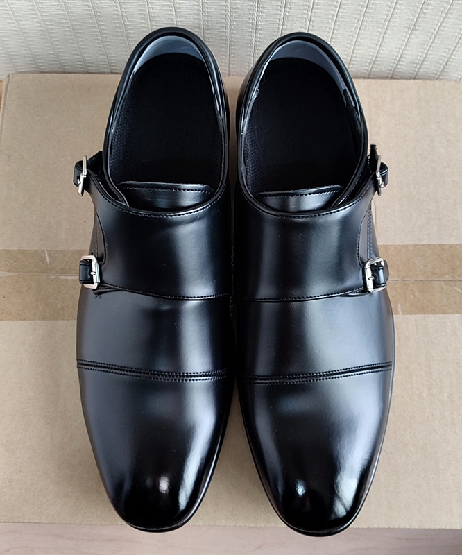 남성구두260 키높이 경량화 윙팁 밴딩 로퍼 수제화 새상품