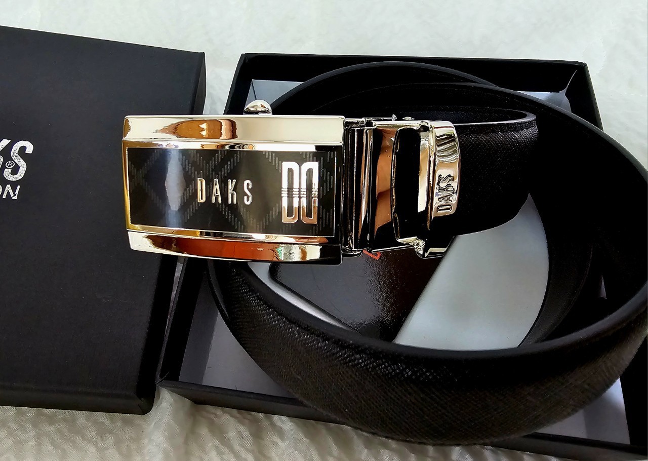 닥스) 사선체크 자동벨트