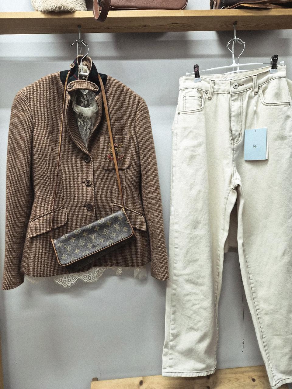 폴로랄프로렌 순모자켓.le 연베이지 스티치 팬츠