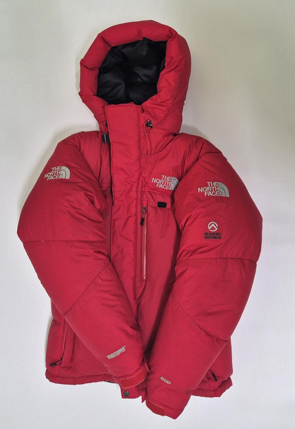 노스페이스 히말라야 F13 레드 대장급 패딩 구스 다운 아이더 캄피로