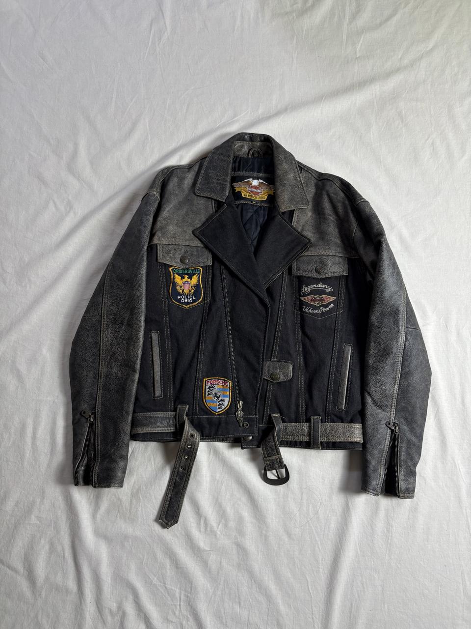 Harley Daidson 할리데이비슨 데님 레더 라이더 자켓 M