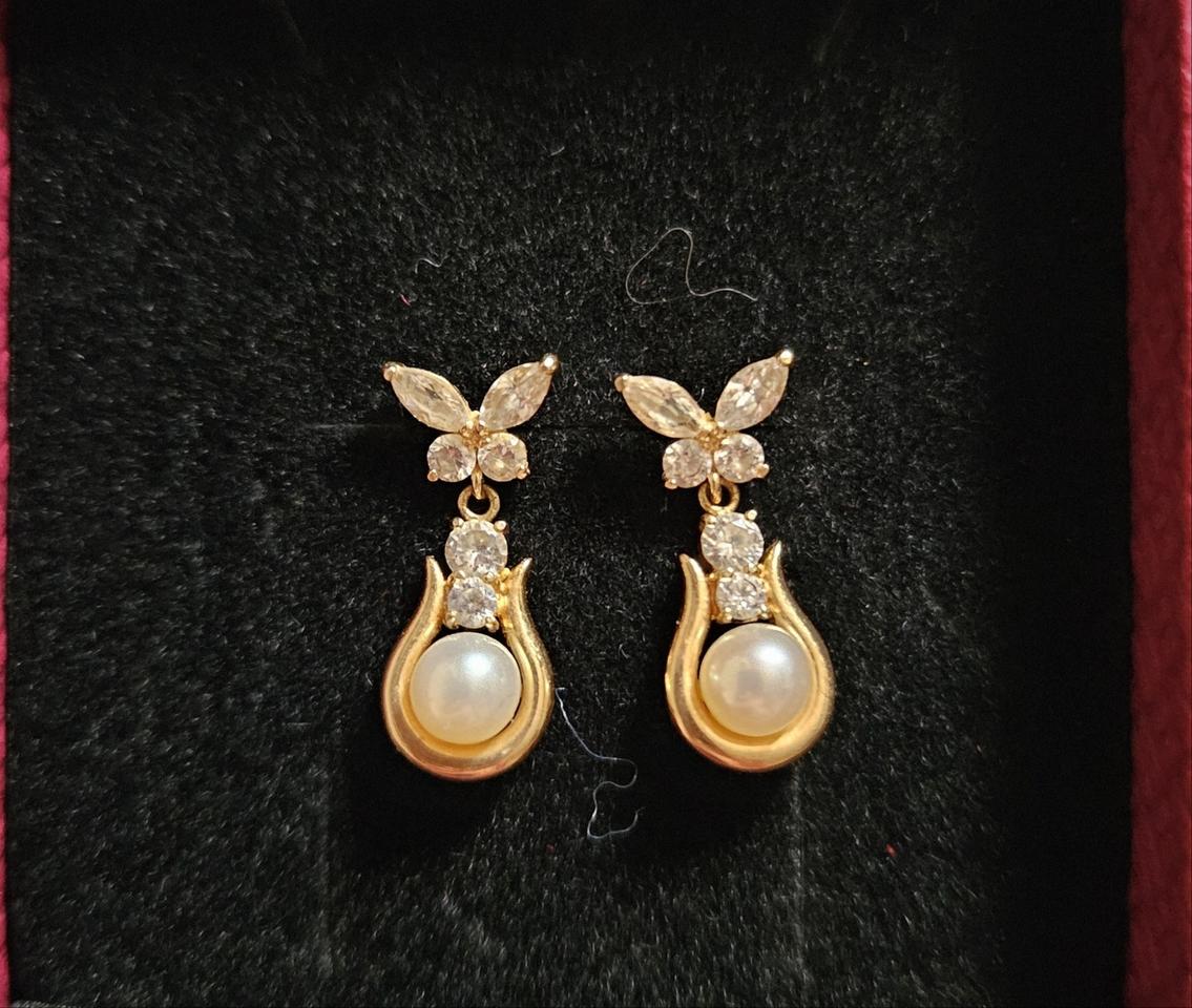 14k천연진주귀걸이