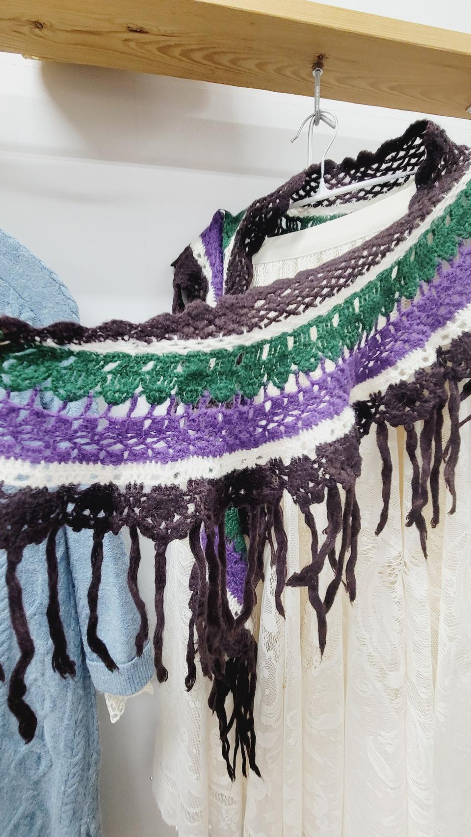 핸드메이드 크로쉐 머플러