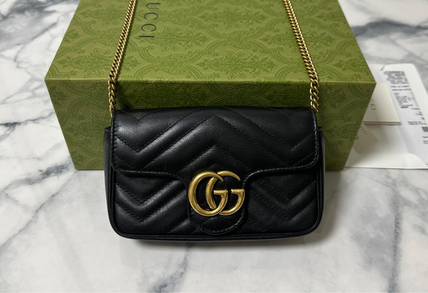 [F] 구찌 마몽 마틀라세 미니 체인백 (4회사용)