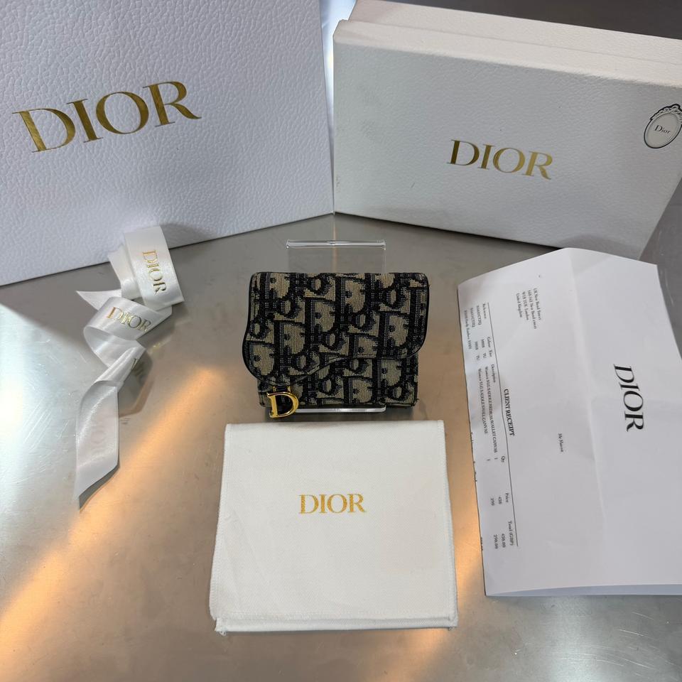 [리오브] 디올 오블리크 새들 반지갑