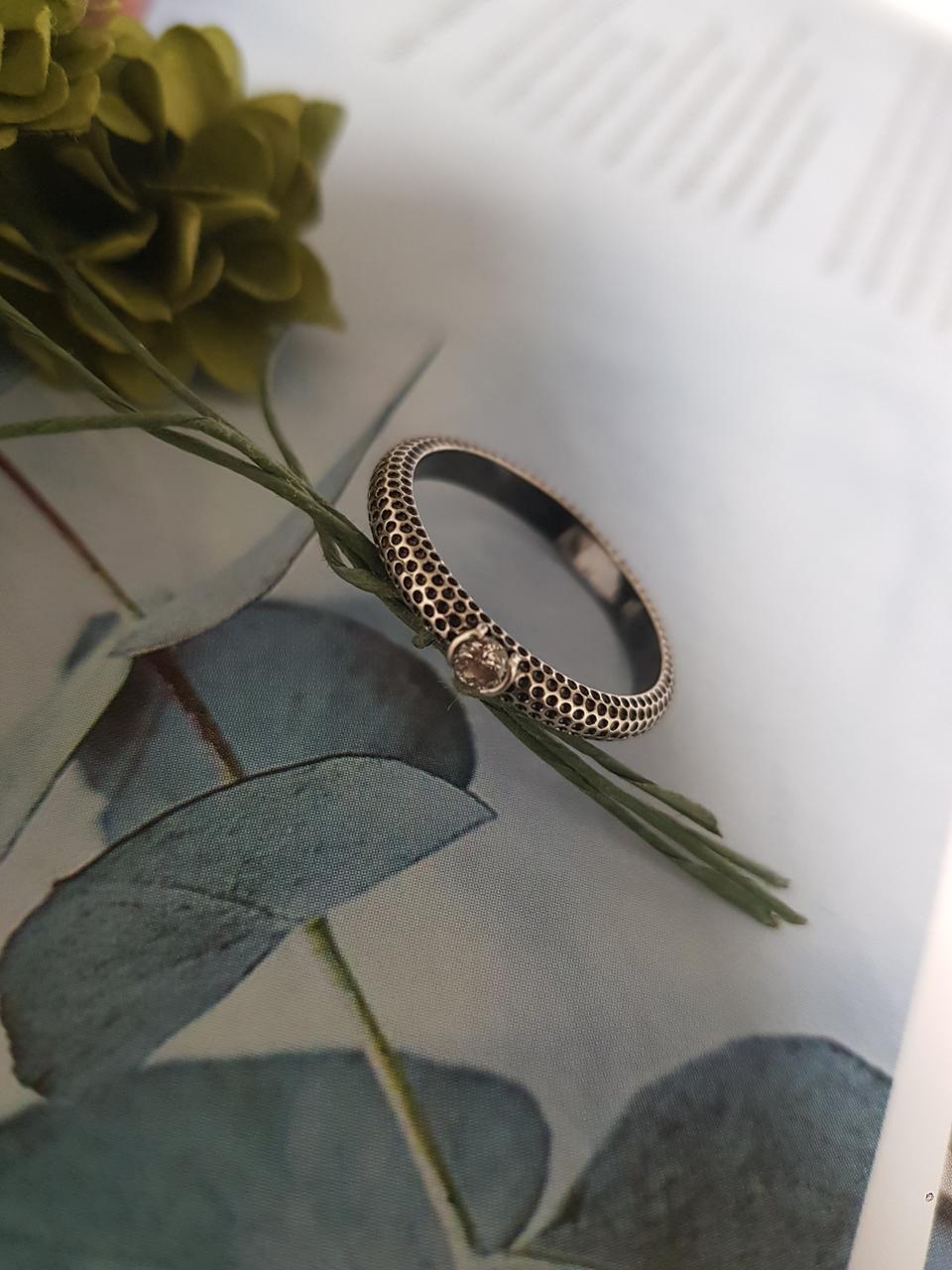 18k 천연다이아 1부 블랙 멕기 반지