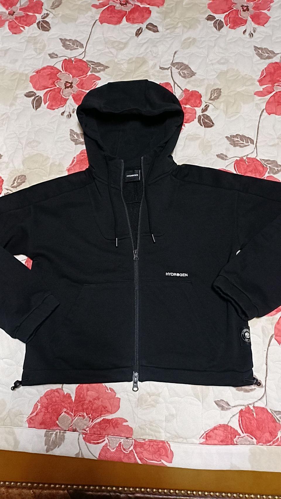 하이드로겐 크롭후드집업 90 여성66 가슴51 기장52