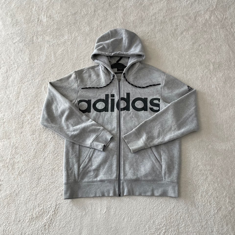 110 아디다스 기모 후드집업