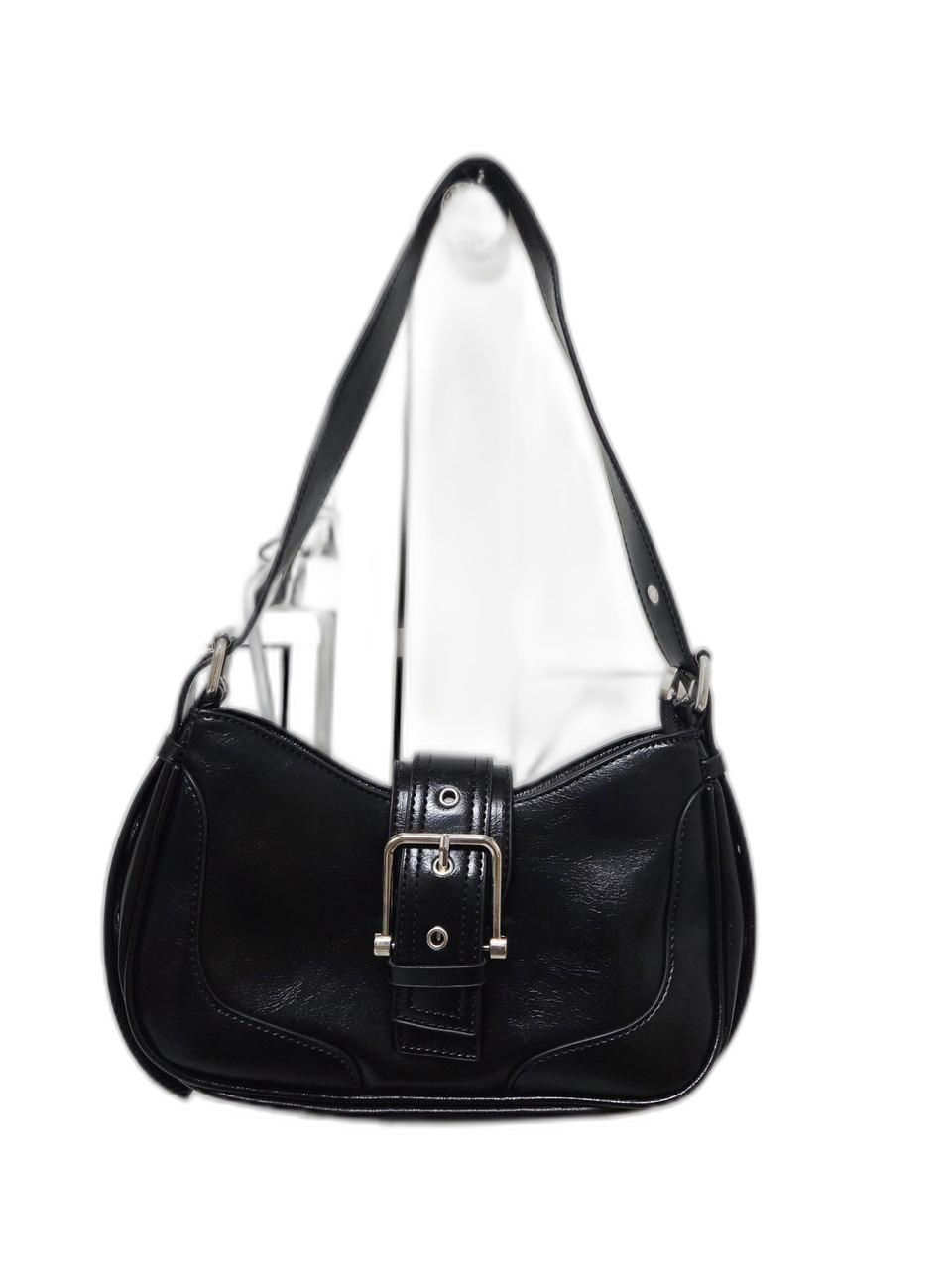 블랙 버클 숄더백 거의 새거